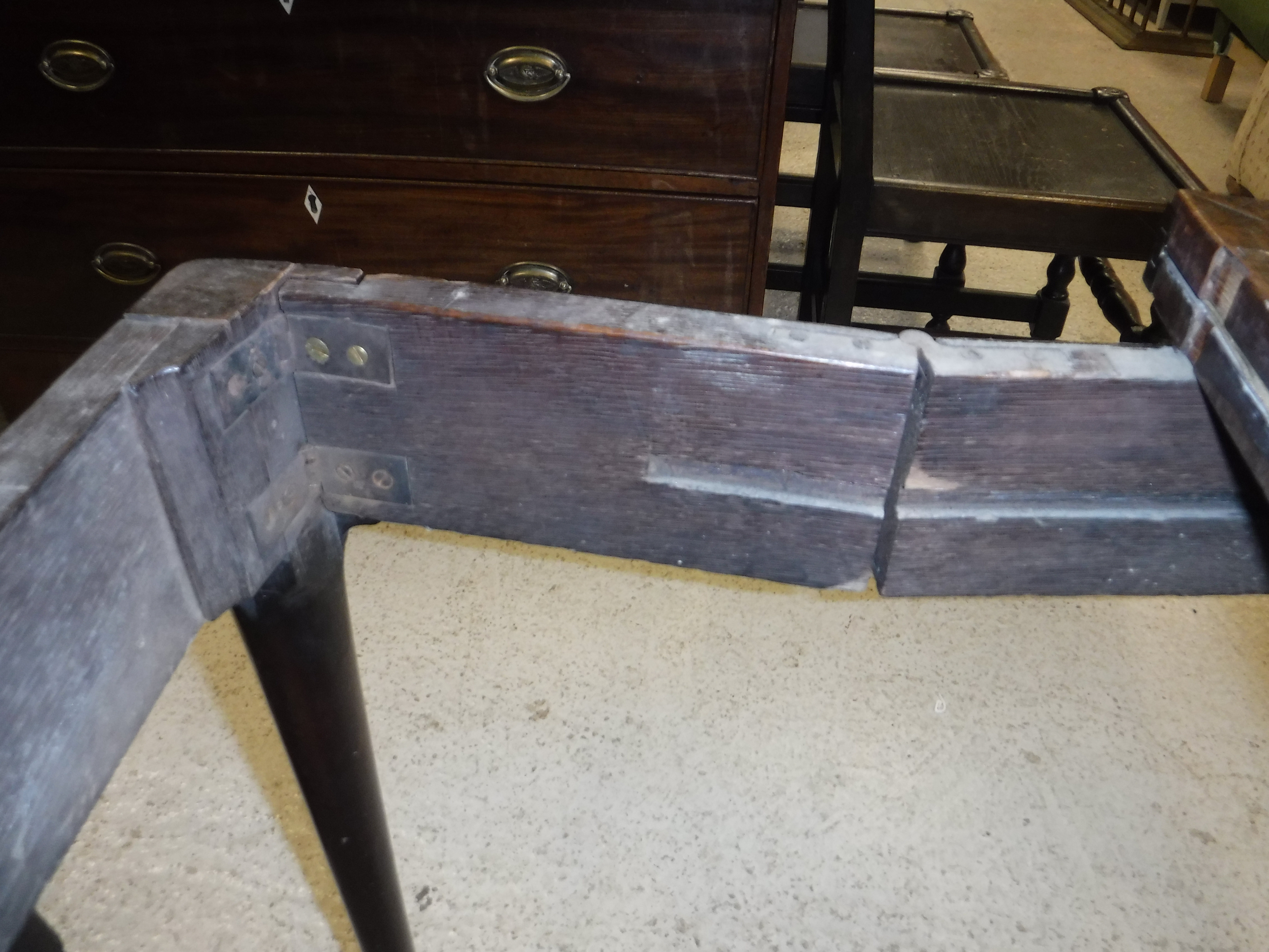 An 18th Century walnut veneered card table, the shaped top quartered, - Image 23 of 36