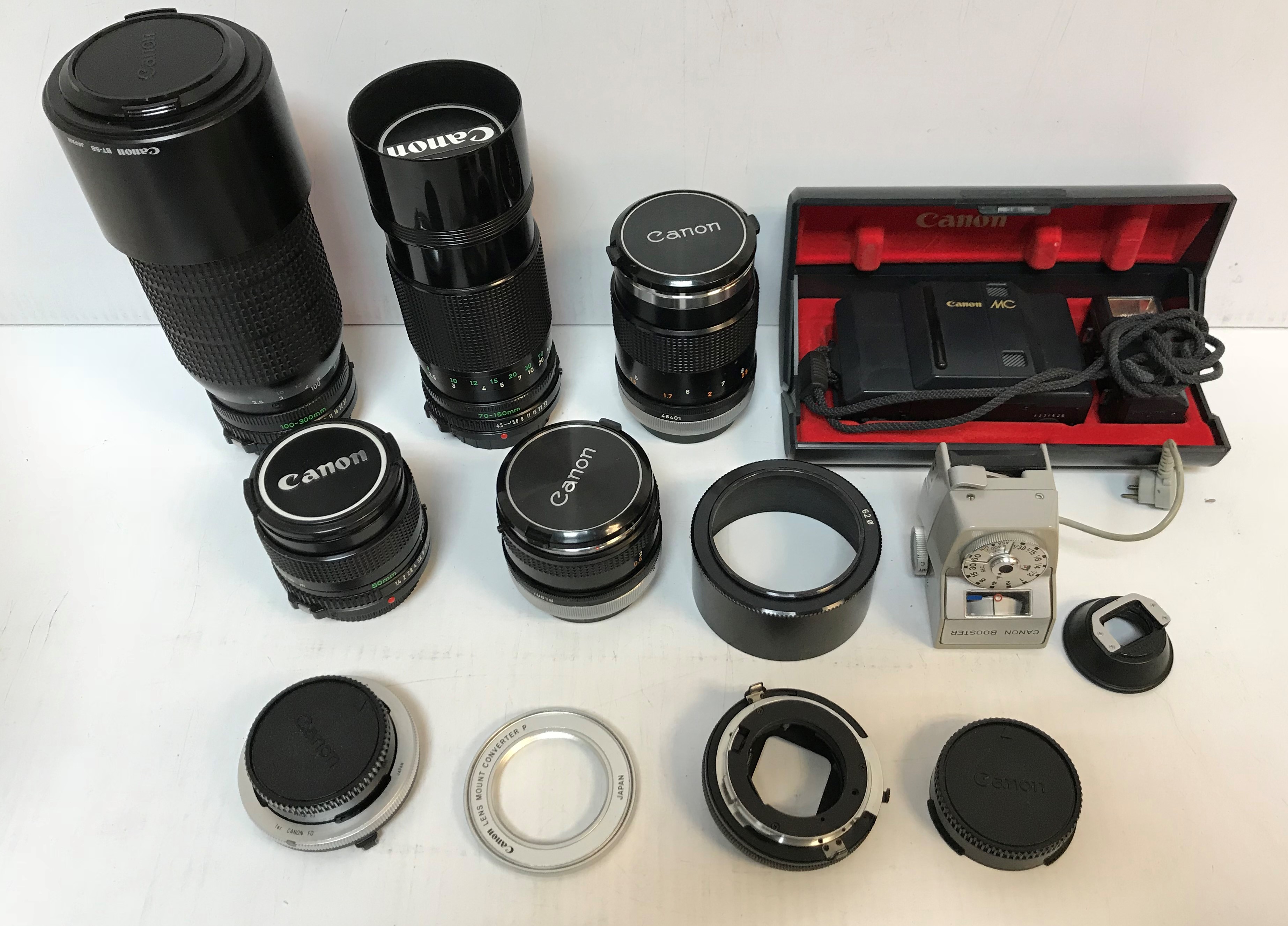 A collection of ten various Canon cameras including a Model VT, Model 7 AE-1, Pellix QL, A1, T50, - Image 3 of 6
