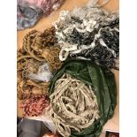 A large quantity of assorted upholstery braids and trims