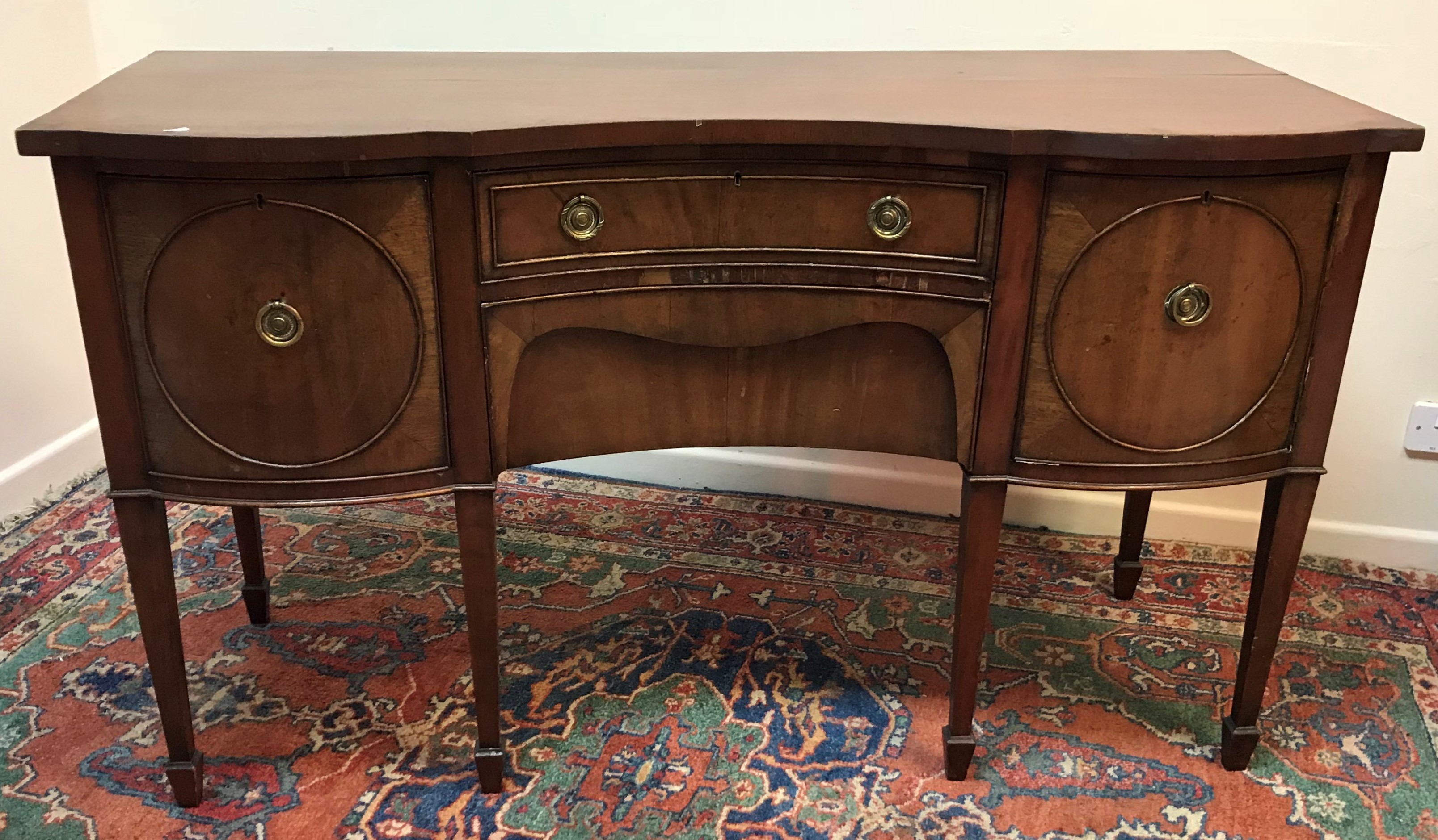 A 19th Century mahogany fire screen,