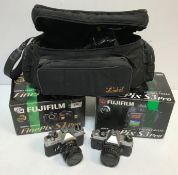 A Fuji Film Finepix S1 Pro digital camera,