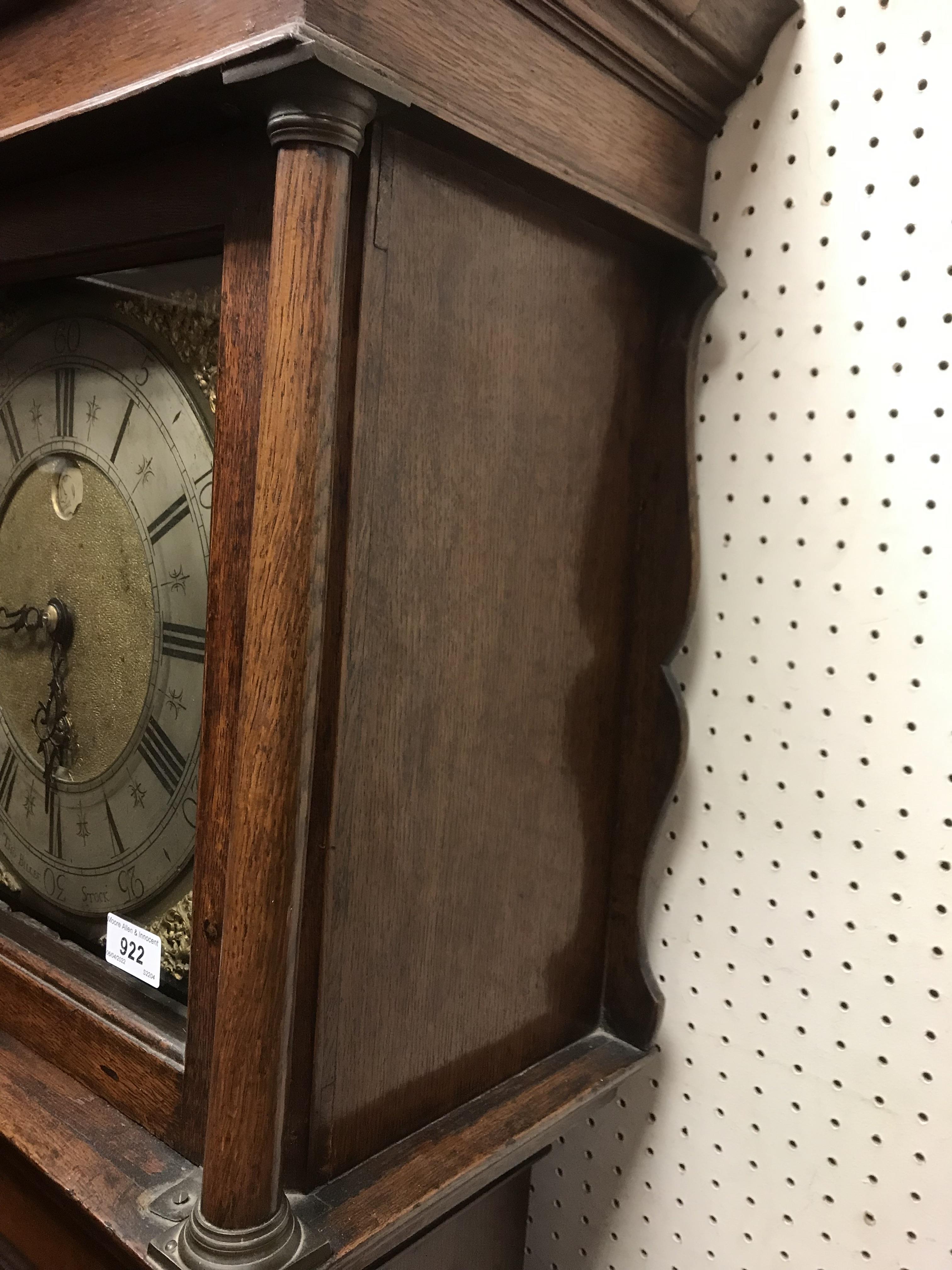 A late 18th Century oak cased long case clock, - Image 6 of 45