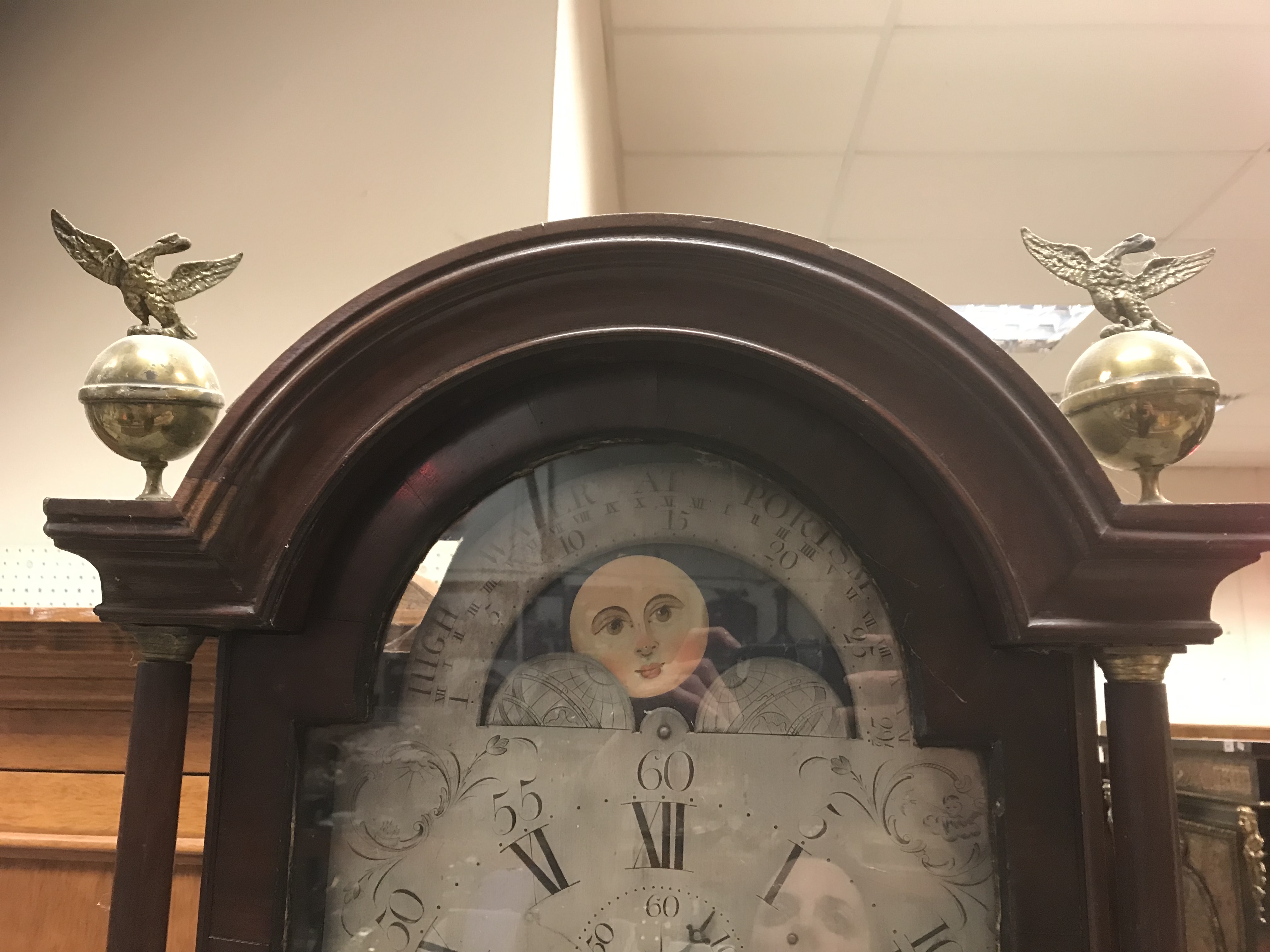 A George III mahogany long cased clock, - Image 3 of 54
