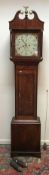 An oak and cross-banded cased long case clock by William England, circa 1825,