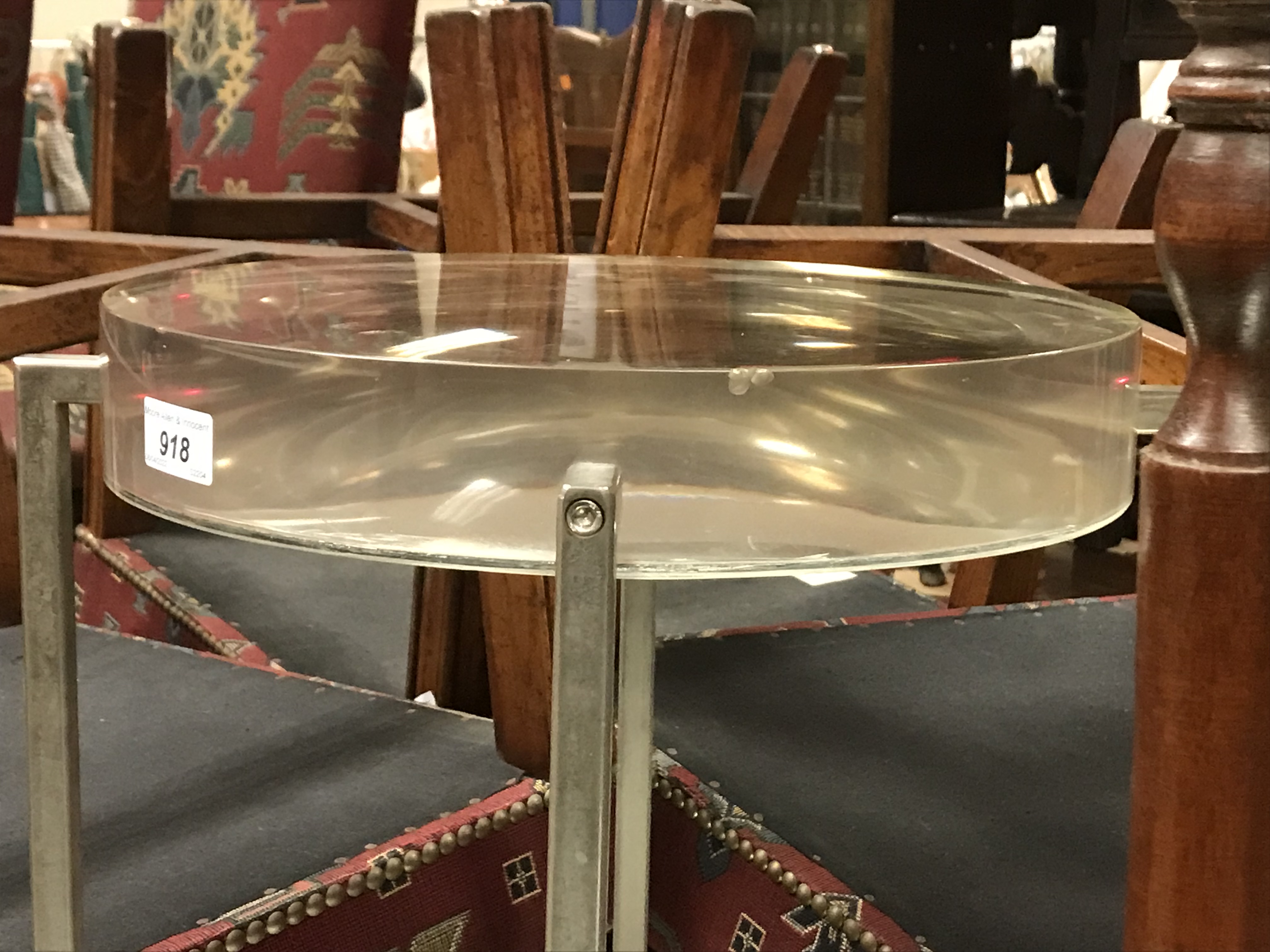 A pair of perspex and chrome occasional tables, - Image 18 of 19