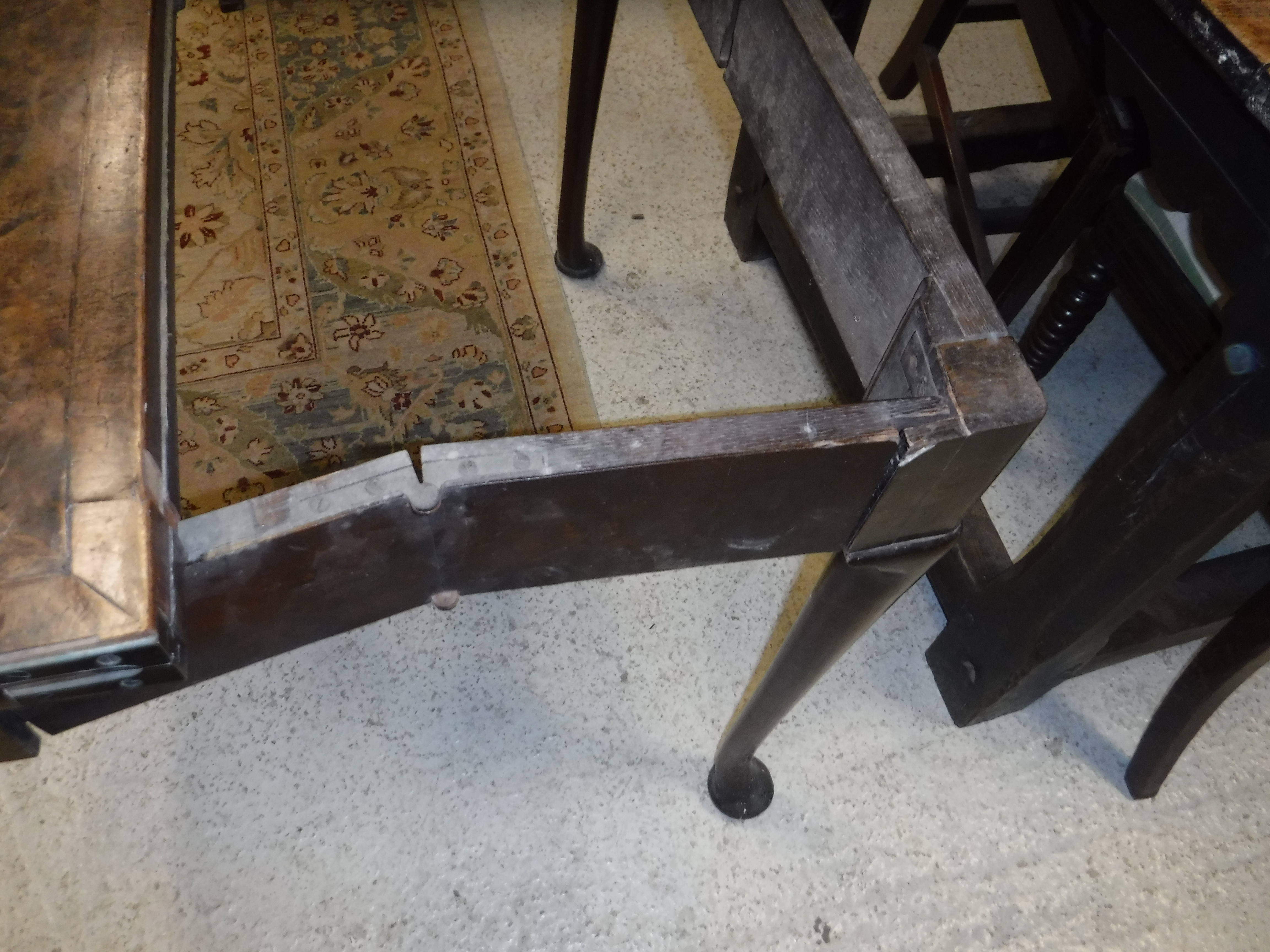 An 18th Century walnut veneered card table, the shaped top quartered, - Image 20 of 36