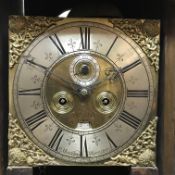 An 18th Century walnut cased long case clock,