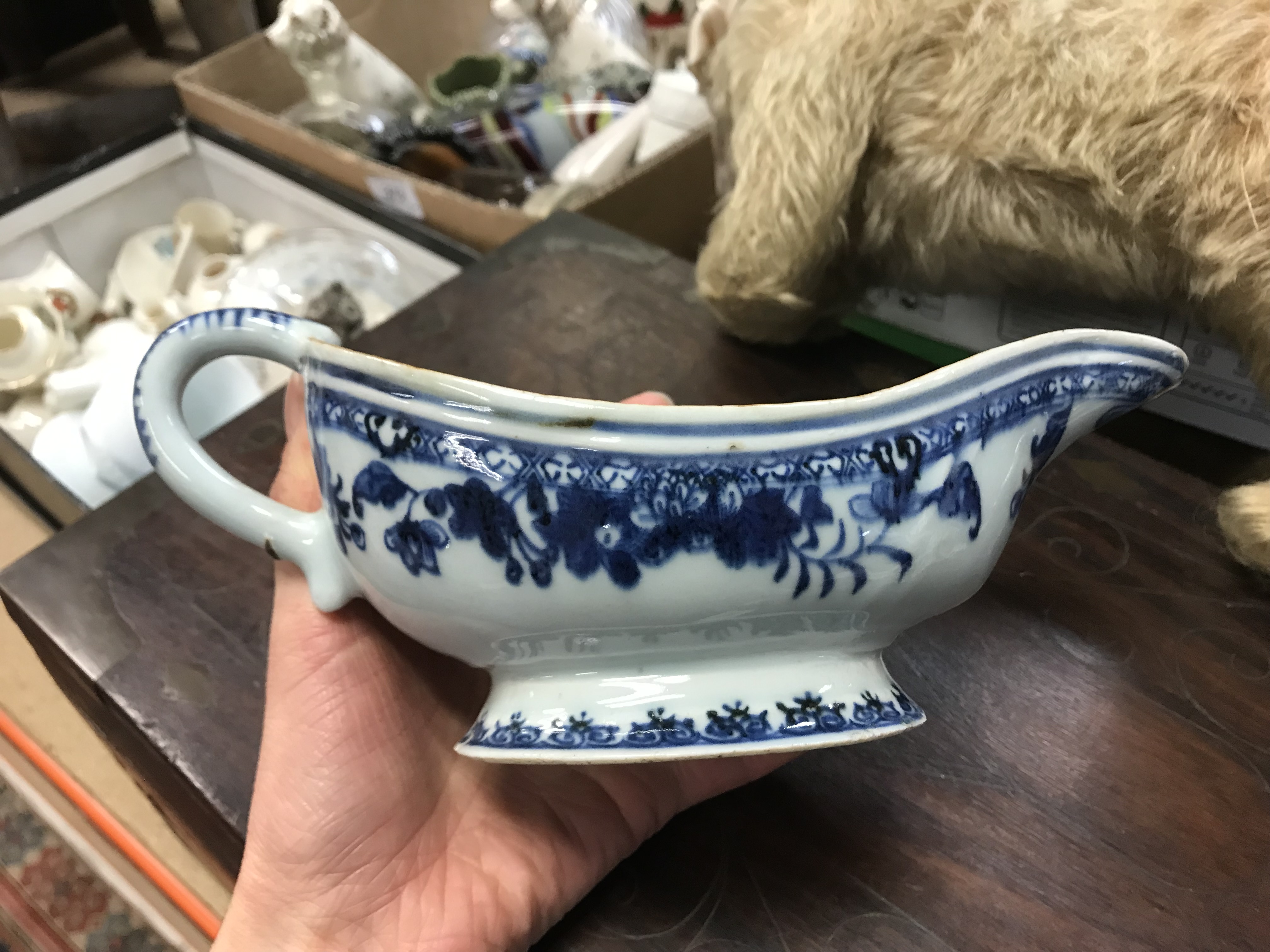 A 19th Century Chinese blue and white porcelain sauce boat, - Image 19 of 45