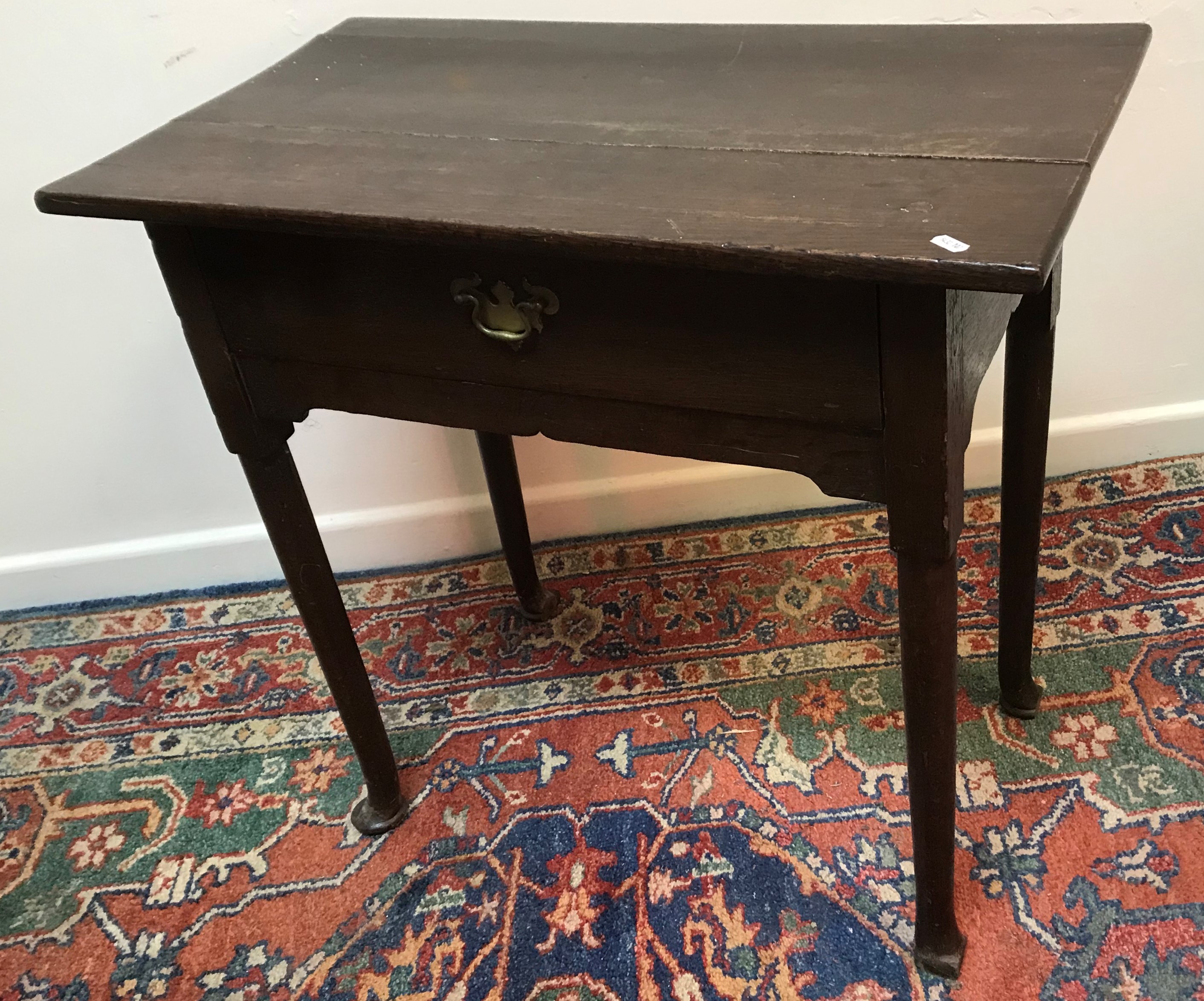 An early 19th Century oak side table, - Image 2 of 2