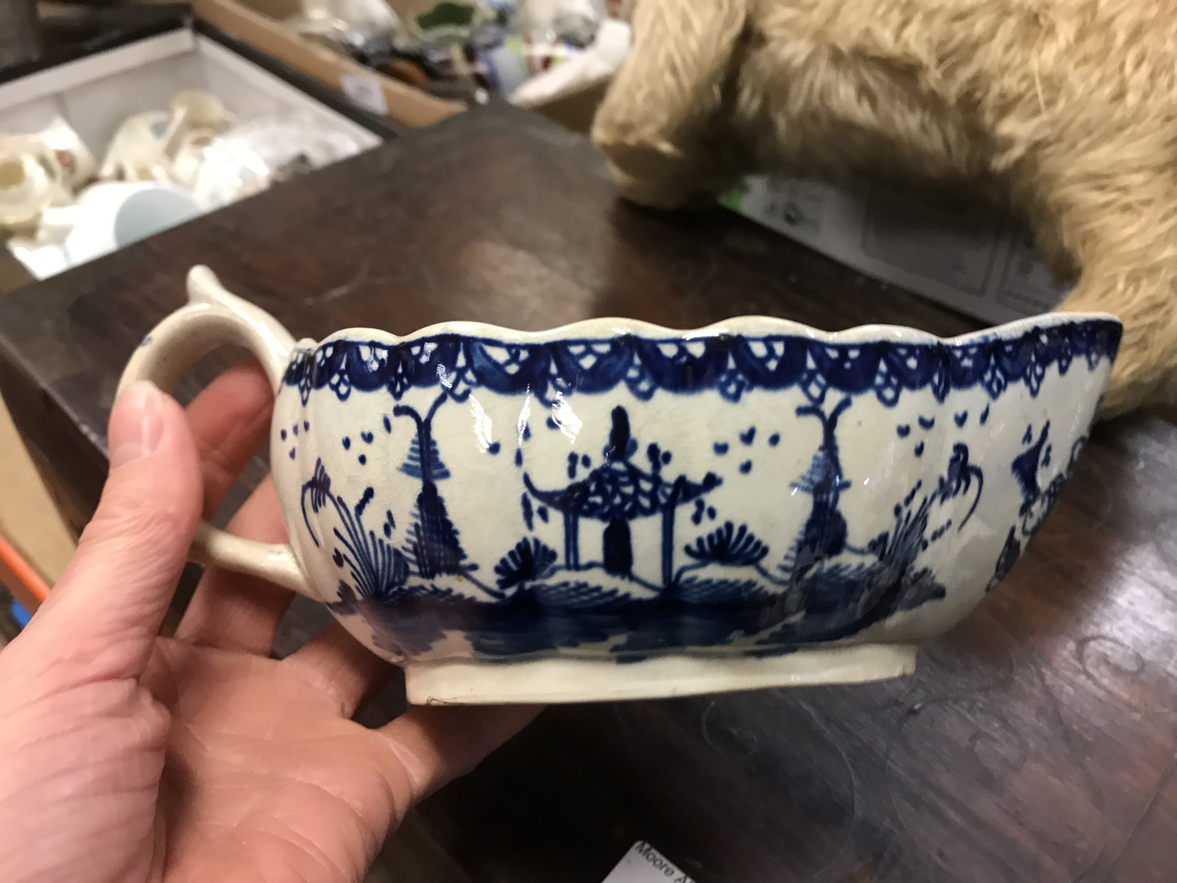 A 19th Century Chinese blue and white porcelain sauce boat, - Image 43 of 45