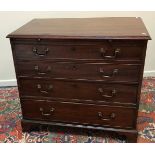 A 19th Century mahogany batchelors chest,