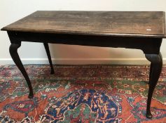 A 19th Century oak side table,