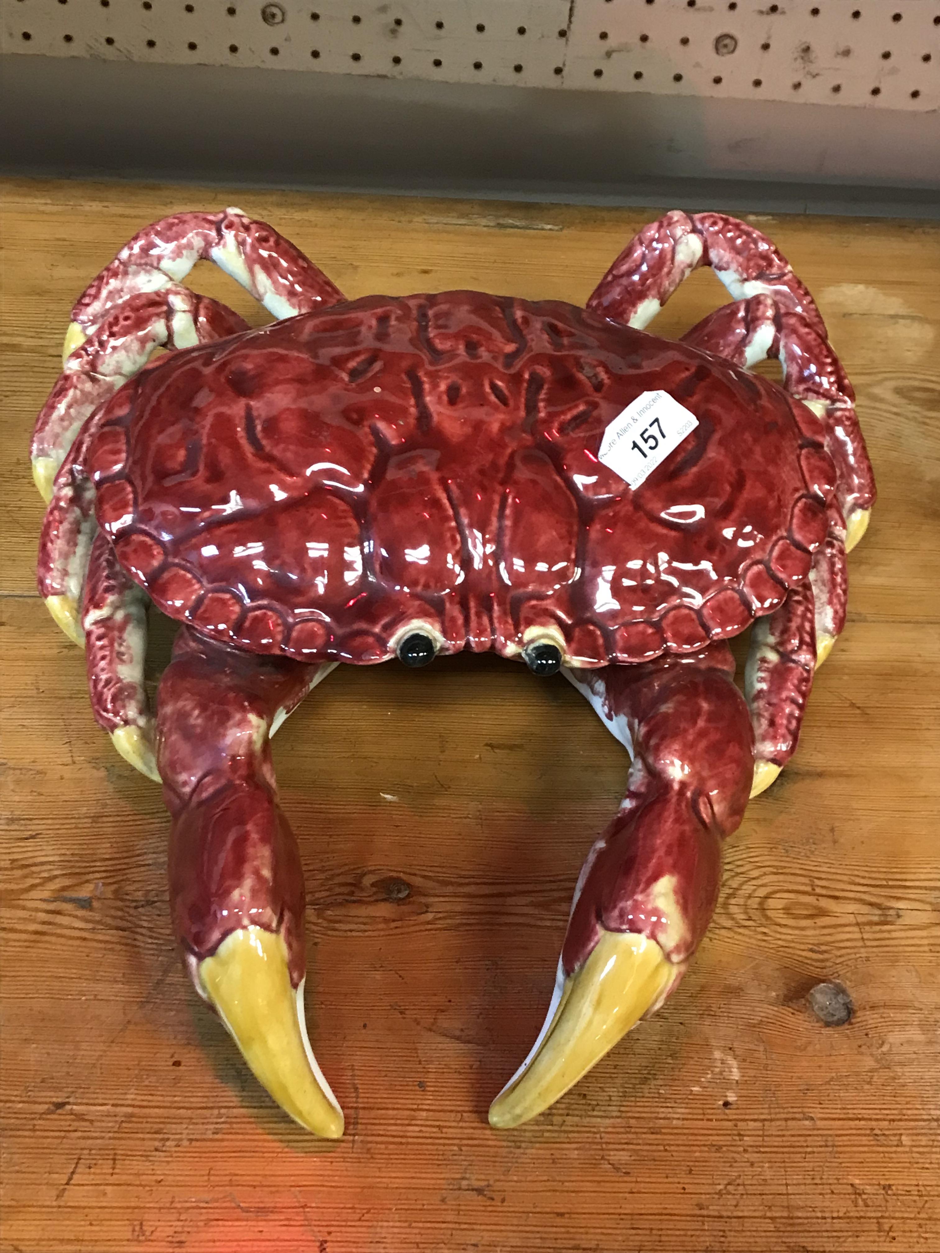 A Bordallo Pinheiro (Portugal) red and yellow glazed pottery lobster, - Image 38 of 46
