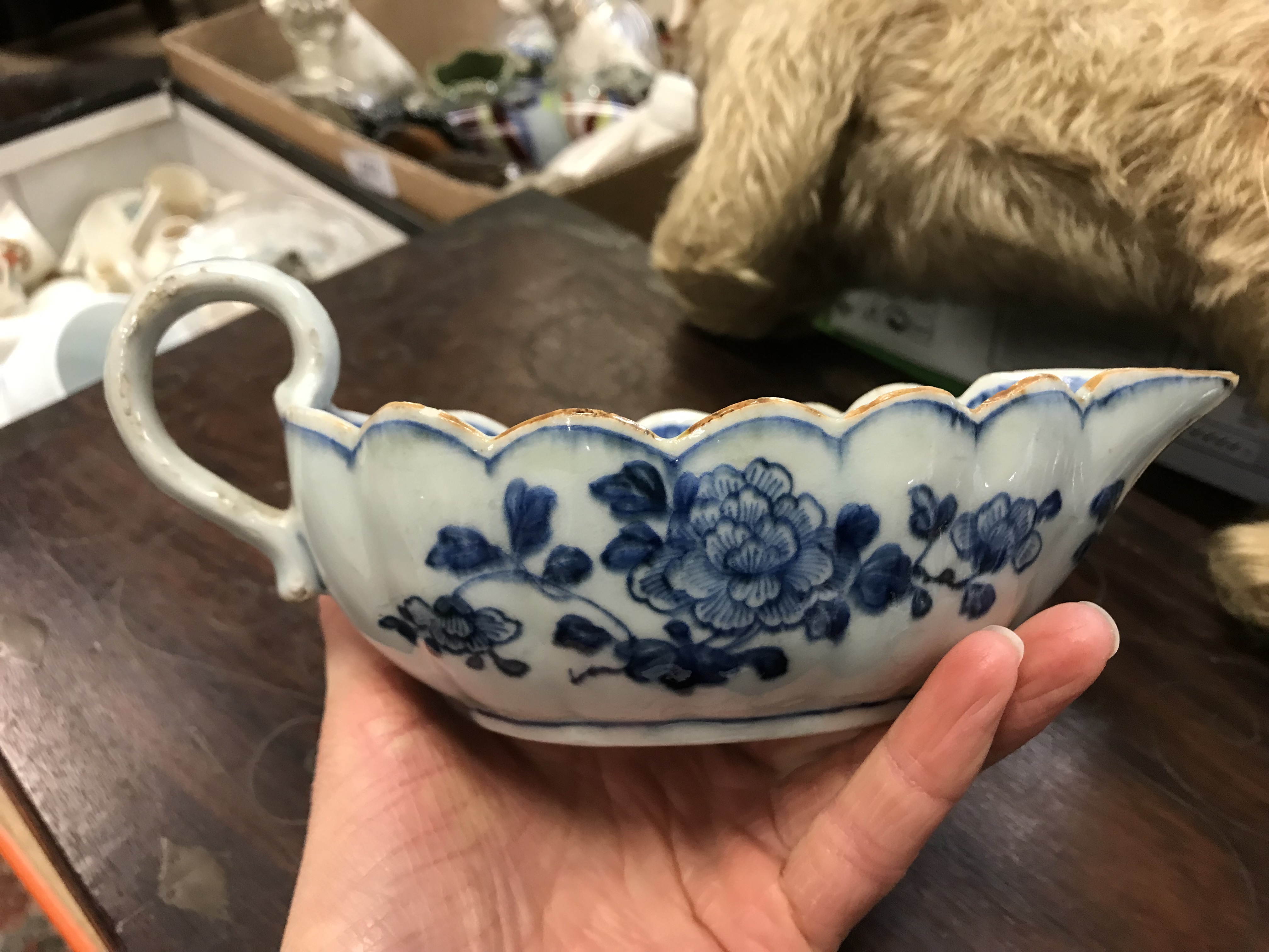 A 19th Century Chinese blue and white porcelain sauce boat, - Image 27 of 45