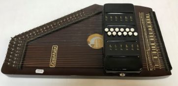 A 20th Century Musima Markneukirchen cord harp or chord zither,