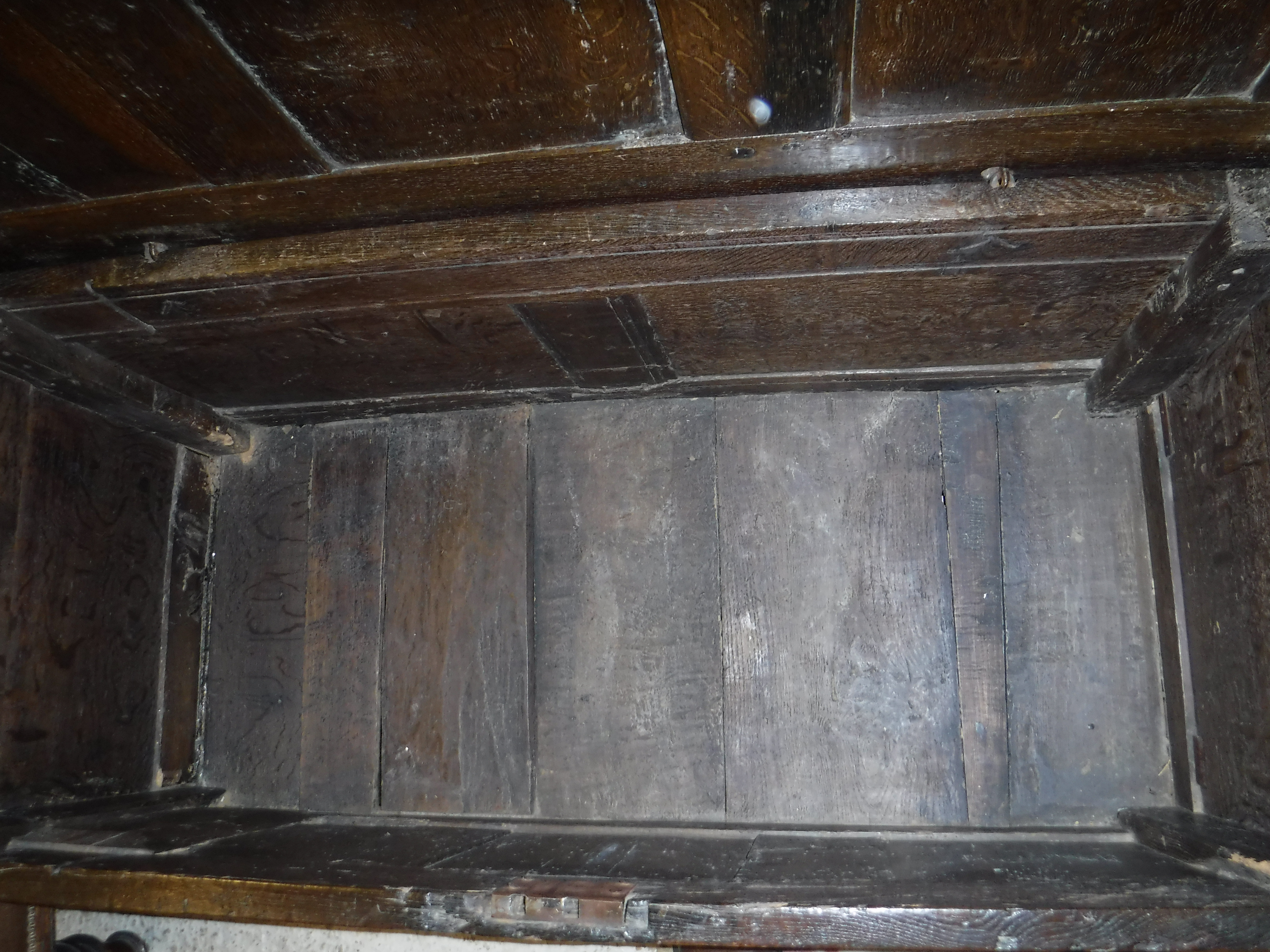 A 17th Century oak coffer, - Image 10 of 41