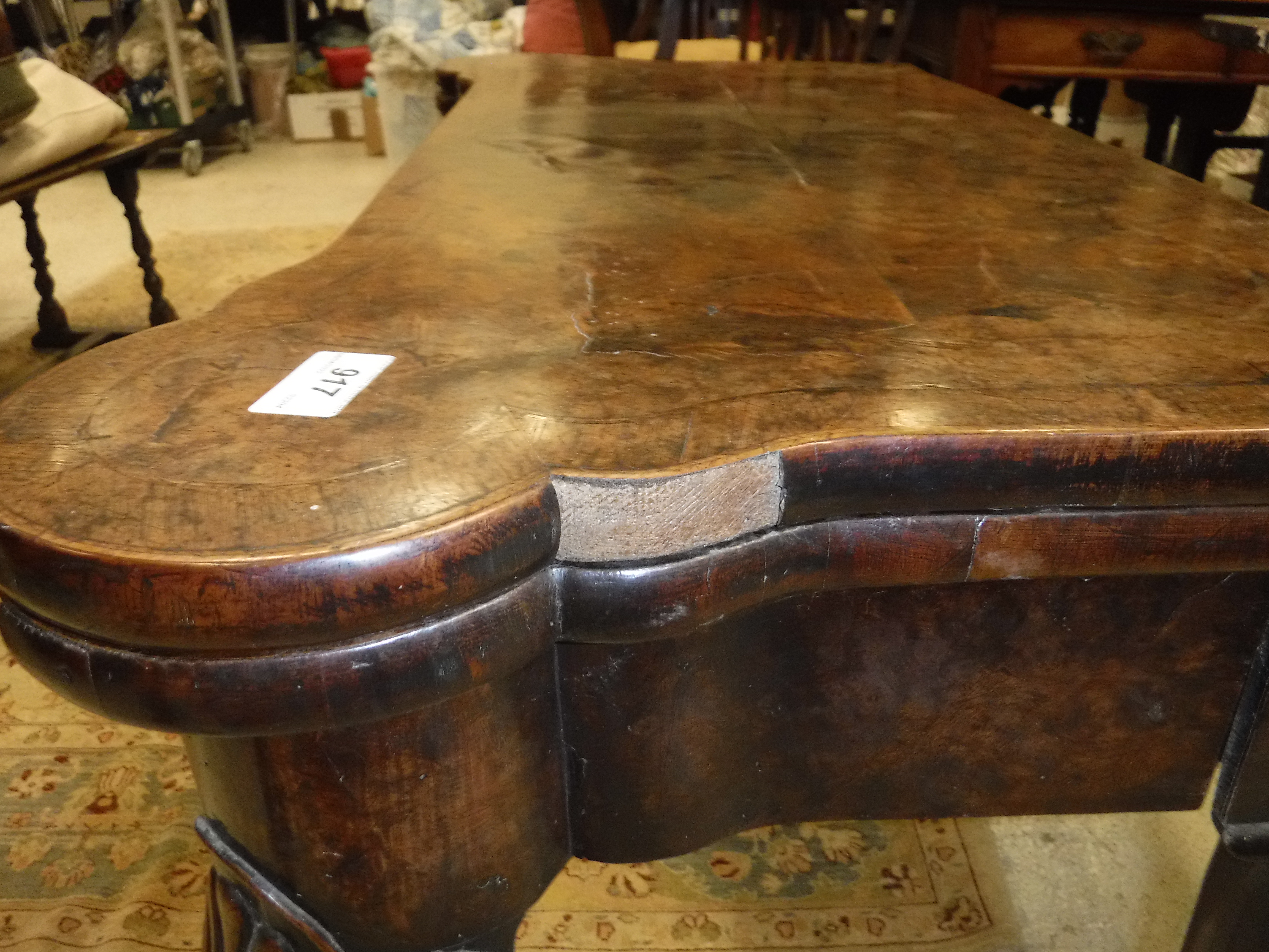 An 18th Century walnut veneered card table, the shaped top quartered, - Image 18 of 36