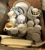 A collection of Susie Cooper dinner and tea wares, various patterns to include "Pattern 5x288",