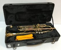 A Voggenreiter Volt brass trumpet, toget