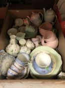 A collection of decorative china wares t