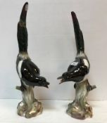 A pair of 19th Century Meissen figures o