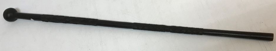 An African carved hardword knobkerrie wi