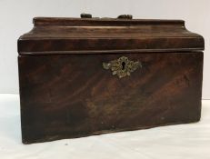 A George III mahogany sarcophagus shaped