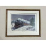 'Winter Express' print by Brian Baigent a well-respected Australian postwar and contemporary painter