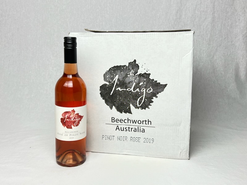 12 bottles of Indigo Rose. A lovely wine from Beechworth & the winemaker is Rob Hawkins. Donated