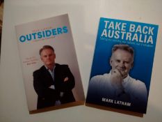 The Hon. Mark Latham MLC has kindly donated 2 of his books personally signed by him.