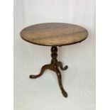 Beautiful round table in Walnut. Diameter of top is 75cms.