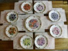 Royal Albert Collector's Plate Series 'The Queen Mother's Favourite Flowers'. These were created
