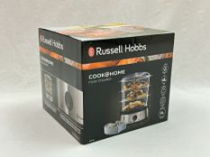 Russell Hobbs Cook@Home 3-tier Food Steamer. Donated by Bruce & Janice Butler.