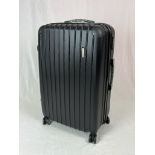 Buon Viaggio Suitcase Large (28inch/ 71cm) Lightweight Hard Suitcase Black.Donated by Patricia Hay