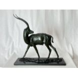 Sculpture of a Peters Gazelle by Robert Glen 1985. Weight:10kgs Height:48cm Length:48cm Width: