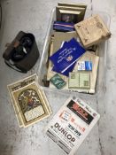 A collection of assorted ephemera to include various playing cards,