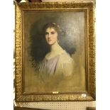 SIR SAMUEL LUKE FILDES (1843-1927) “Mrs Ackers”, a portrait study, head and shoulders,