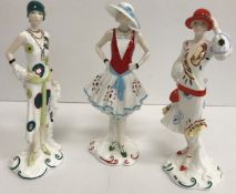 A collection of three Royal Worcester figurines from The Pizzazz Collection,