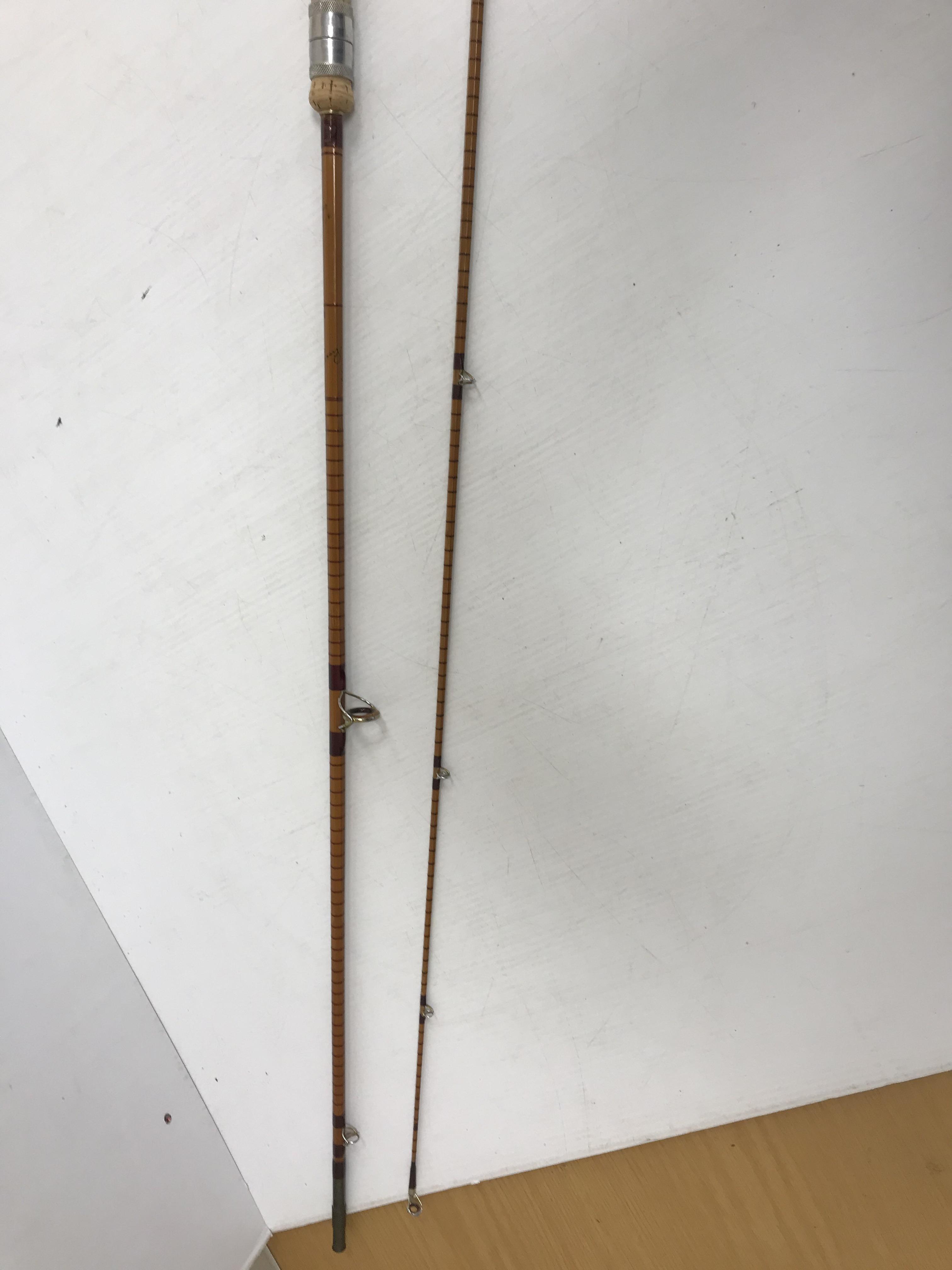 A Richard Walker Mk IV split cane two piece rod B Janes & Son London England - Image 2 of 2