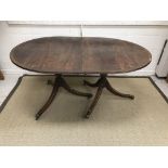 A collection of furniture comprising a pair of 19th Century shield back dining chairs with