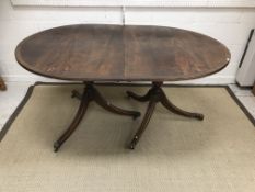 A collection of furniture comprising a pair of 19th Century shield back dining chairs with