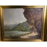 ARTHUR NIELSEN (Danish, 1883-1946) “Landscape (Bogen, Norway)”, oil on canvas,
