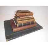 A collection of various books to include a 19th Century recipe book "Miss Peggie Hays Book" with