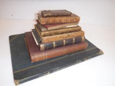 A collection of various books to include a 19th Century recipe book "Miss Peggie Hays Book" with