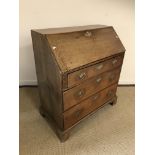 A 19th Century oak bureau,