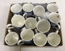 A set of six Danbury Mint Racing Legends bone china mugs together with a set of six Racing Legends