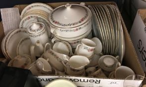 A Paragon "Belinda" part dinner service including tureens, coffee pot, teapot, dinner plates,