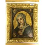 19TH CENTURY ITALIAN SCHOOL IN THE 17TH CENTURY MANNER “The Madonna with hands in prayer” a