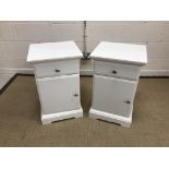 A modern Ikea white chest of three long drawers 109 cm wide x 52 cm deep x 91 cm high together with