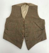 A collection of seven various mid 20th Century wool/tweed type waistcoats